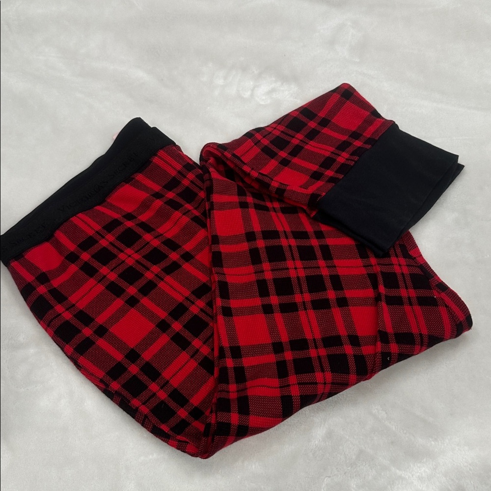 Victoria's Secret Red and Black Checkered pajama Pants
